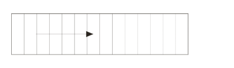 The stairs symbol: a run of parallel lines with an arrow pointing up