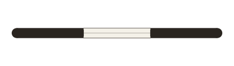 The window symbol: a gap in a wall crossed by thin lines